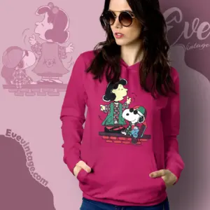 Vintage 90s Snoopy And Lucy Hoodie