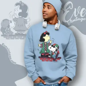 Vintage 90s Snoopy And Lucy Sweatshirt