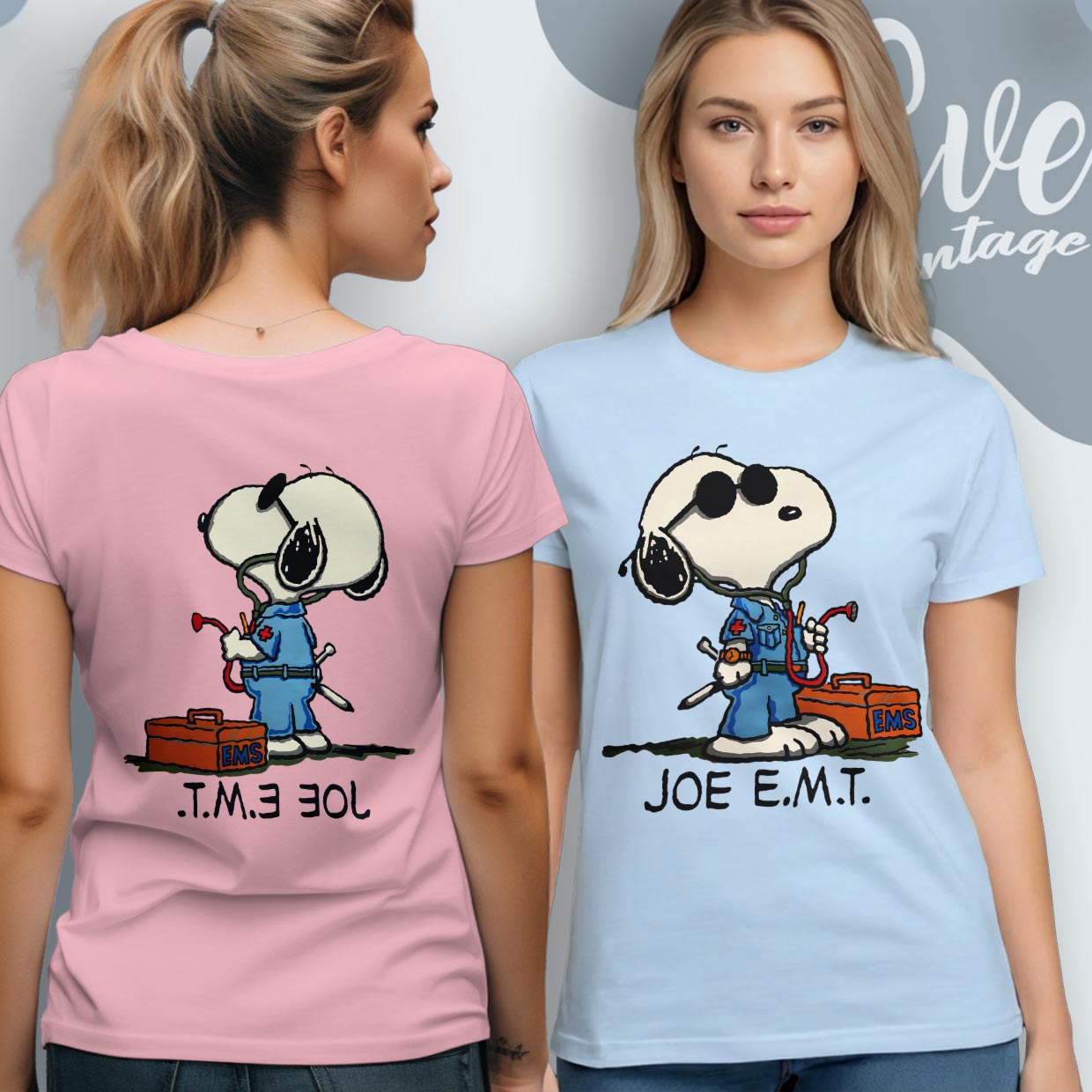 Vintage 90s Snoopy Joe E.M.T Shirt Vintage 90s Snoopy Joe E.M.T Shirt