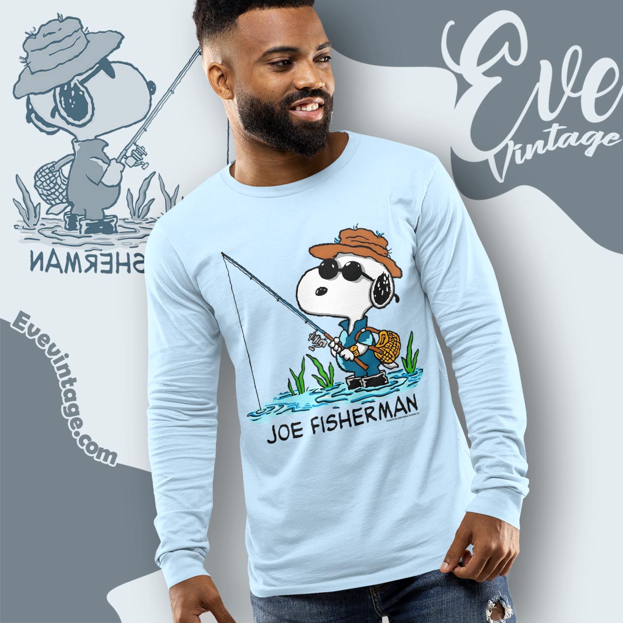 Vintage 90s Snoopy Joe Fisherman Shirt Vintage 90s Snoopy Joe Fisherman Shirt