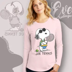 Vintage 90s Snoopy Joe Tennis Long Sleeve Tee