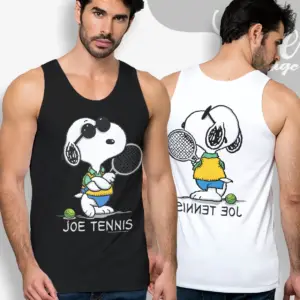 Vintage 90s Snoopy Joe Tennis Tank Top Racerback