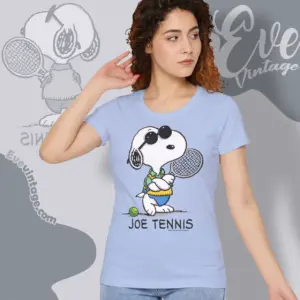 Vintage 90s Snoopy Joe Tennis Women T shirt