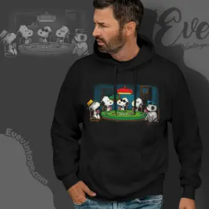 Vintage 90s Snoopy Poker Dogs Hoodie