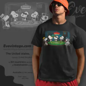 Vintage 90s Snoopy Poker Dogs T shirt