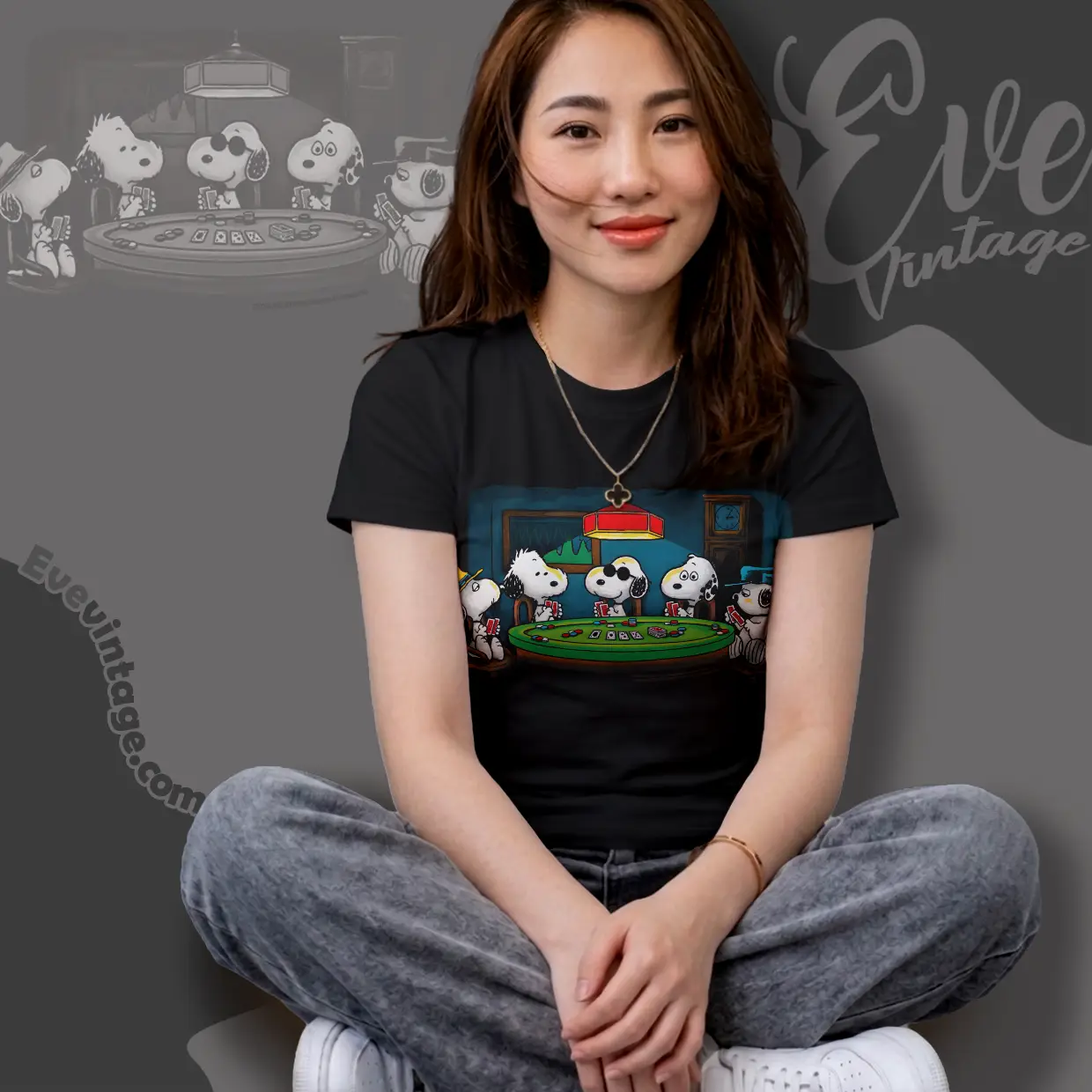 Vintage 90s Snoopy Poker Dogs Women T shirt Vintage 90s Snoopy Poker Dogs Women T shirt