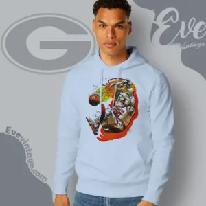 Vintage 90s Uga Georgia Bulldogs Basketball Hoodie