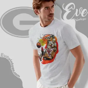 Vintage 90s Uga Georgia Bulldogs Basketball T shirt