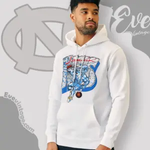 Vintage 90s Unc Tar Heels Jammin Basketball Hoodie