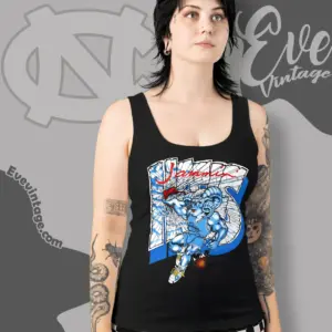 Vintage 90s Unc Tar Heels Jammin Basketball Tank Top Racerback