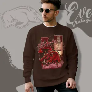 Vintage Arkansas Razorbacks Uark Mascot Sweatshirt
