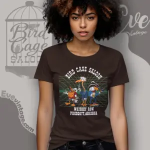 Vintage Bird Cage Saloon Shirt Prescott Dive Bar Women T shirt
