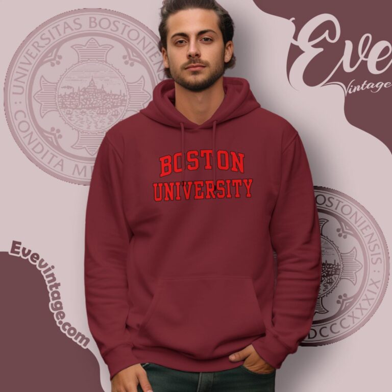 Vintage Boston University Shirt Hoodie Vintage Boston University Shirt Hoodie