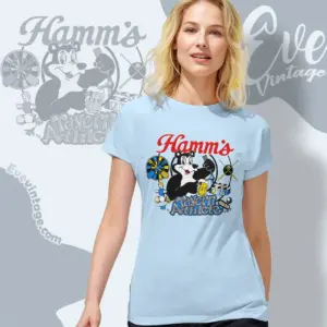 Vintage Hamms Beer Tavern Athlete Women T shirt