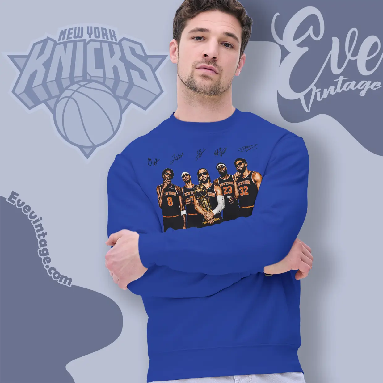 Vintage Jalen Brunson Anunoby Kat Championship Sweatshirt Vintage Jalen Brunson Anunoby Kat Championship Sweatshirt