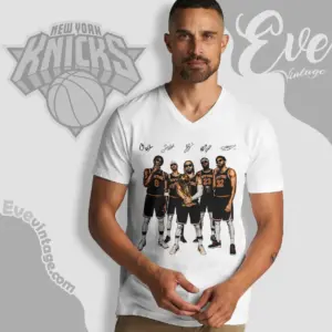 Vintage Jalen Brunson Anunoby Kat Championship V Neck TShirt