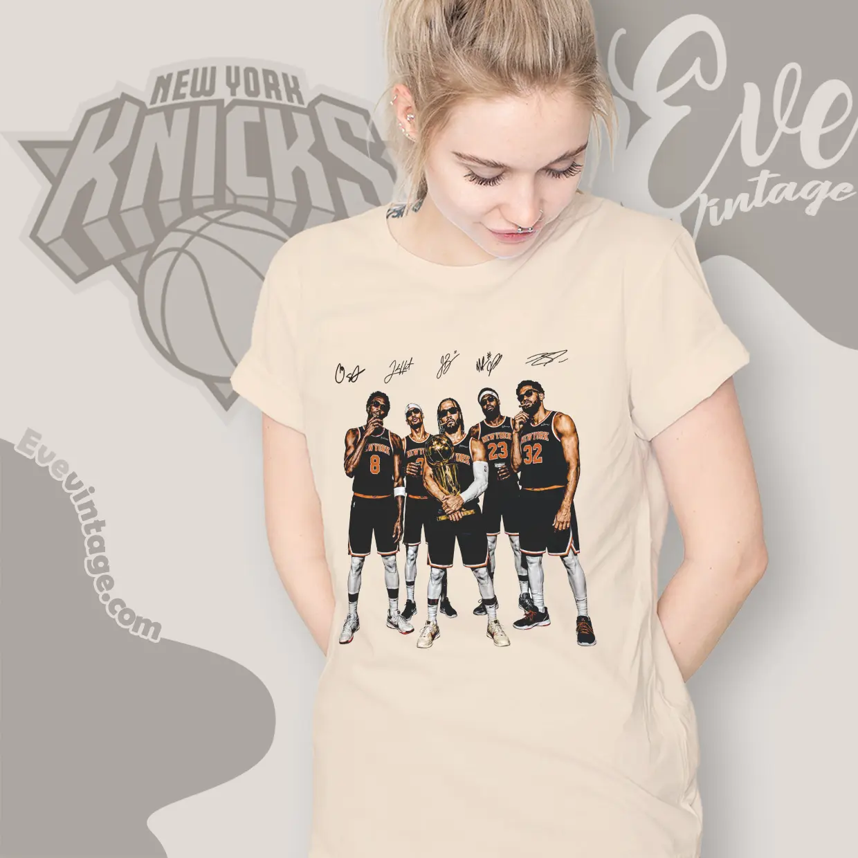 Vintage Jalen Brunson Anunoby Kat Championship Women T shirt Vintage Jalen Brunson Anunoby Kat Championship Women T shirt