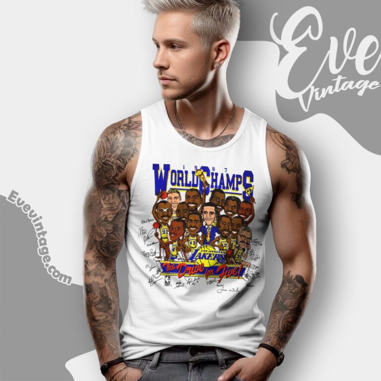 Vintage Lakers 1987 Shirt World Champions The Drive For Five Tank Top Racerback Vintage Lakers 1987 Shirt World Champions The Drive For Five Tank Top Racerback