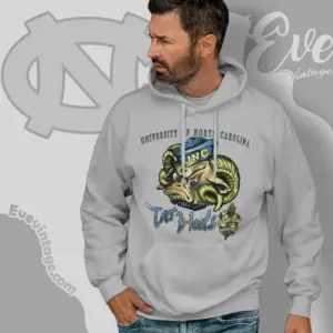 Vintage North Carolina University Unc Tar Heels Hoodie