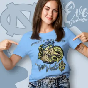 Vintage North Carolina University Unc Tar Heels Women T shirt