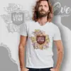 Vintage Pabst Lone Star Texas Map V Neck TShirt