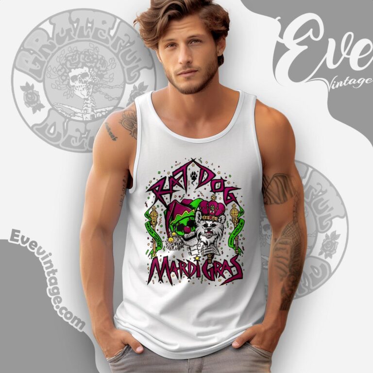 Vintage Ratdog Shirt Mardi Gras Oakland Tank Top Racerback Vintage Ratdog Shirt Mardi Gras Oakland Tank Top Racerback
