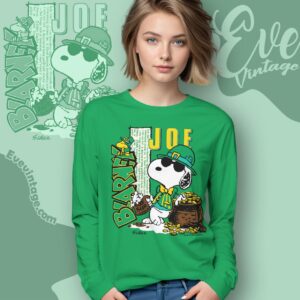 Vintage Snoopy Joe Blarney St Patricks Day Shirt Long Sleeve Tee