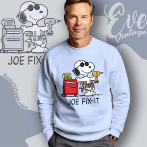Vintage Snoopy Joe Fix it Shirt Sweatshirt