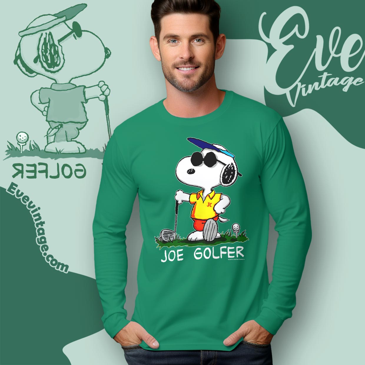 Vintage Snoopy Joe Golfer Shirt Vintage Snoopy Joe Golfer Shirt