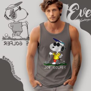 Vintage Snoopy Joe Golfer Shirt Tank Top Racerback
