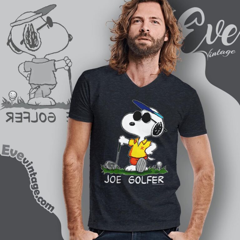 Vintage Snoopy Joe Golfer Shirt V Neck TShirt Vintage Snoopy Joe Golfer Shirt V Neck TShirt