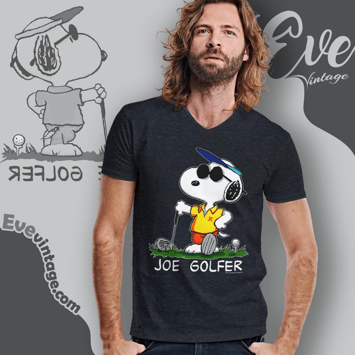 Vintage Snoopy Joe Golfer Shirt Vintage Snoopy Joe Golfer Shirt