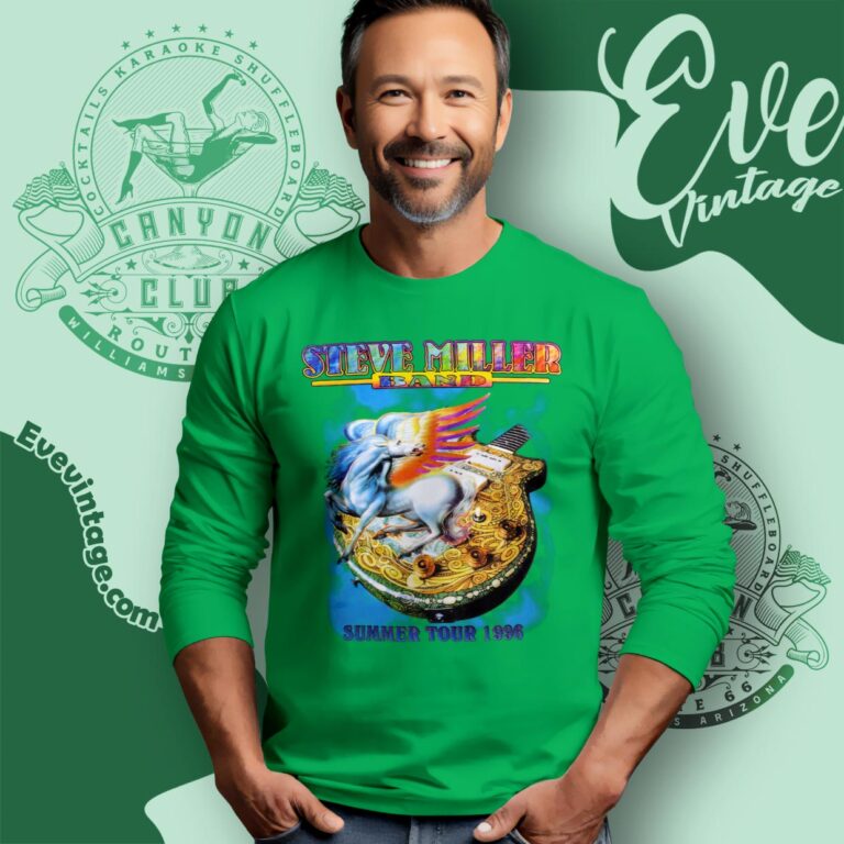 Vintage Steve Miller Band Summer Tour 1996 Shirt Long Sleeve Tee Vintage Steve Miller Band Summer Tour 1996 Shirt Long Sleeve Tee