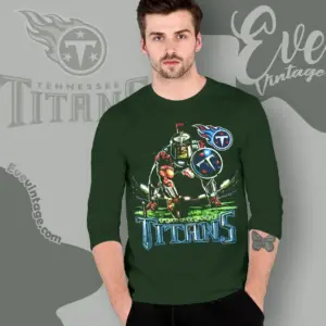Vintage Tennessee Titans Mascot Long Sleeve Tee