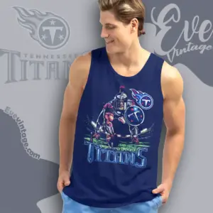 Vintage Tennessee Titans Mascot Tank Top Racerback
