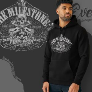 Vintage The Milestone Charlotte Rock Club Shirt Nc Dive Bar Tee Hoodie