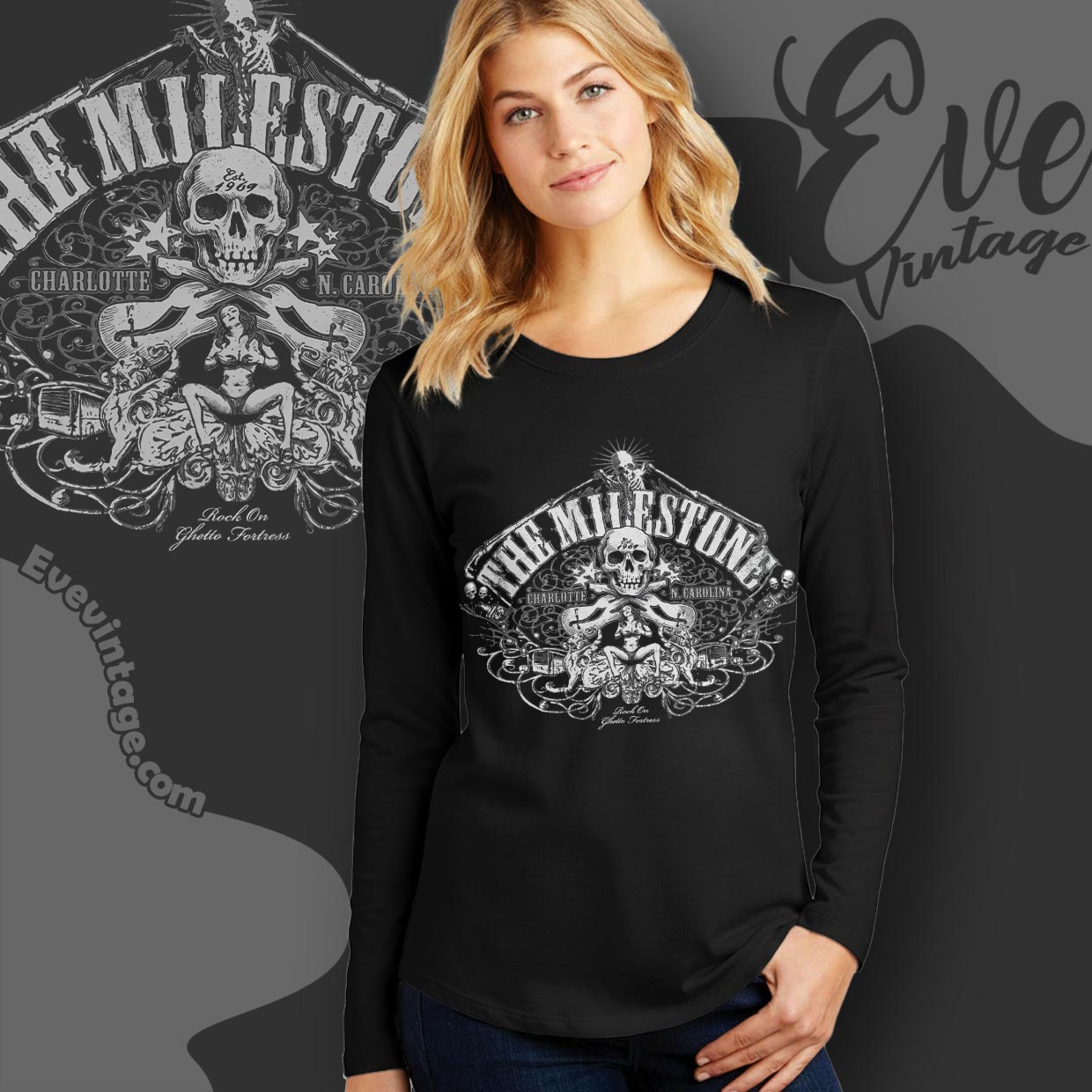 Vintage The Milestone Charlotte Rock Club Shirt – NC Dive Bar Tee Vintage The Milestone Charlotte Rock Club Shirt – NC Dive Bar Tee