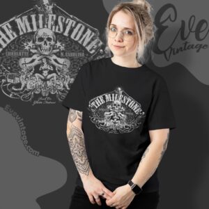 Vintage The Milestone Charlotte Rock Club Shirt Nc Dive Bar Tee Women T shirt