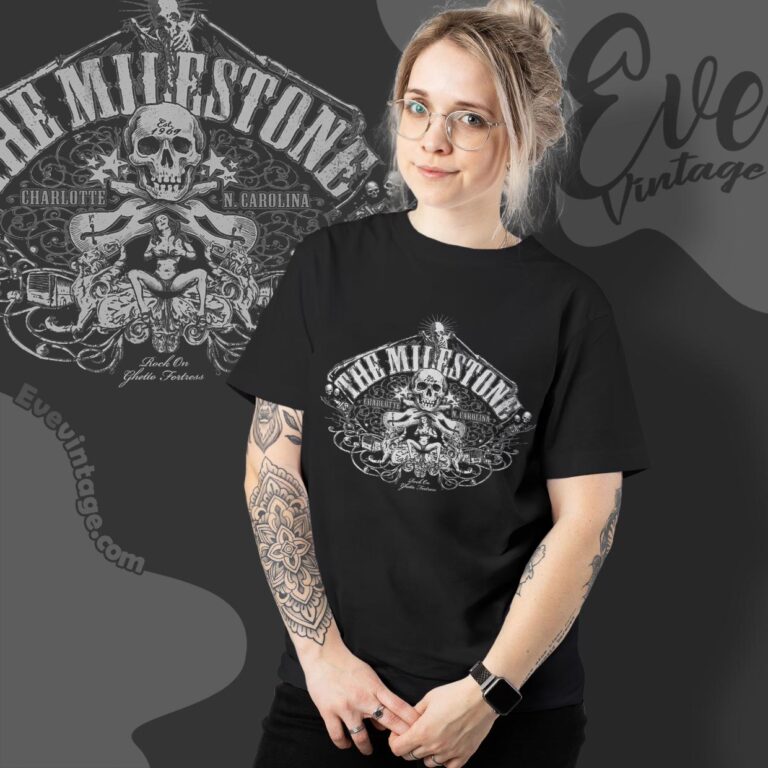 Vintage The Milestone Charlotte Rock Club Shirt Nc Dive Bar Tee Women T shirt Vintage The Milestone Charlotte Rock Club Shirt Nc Dive Bar Tee Women T shirt