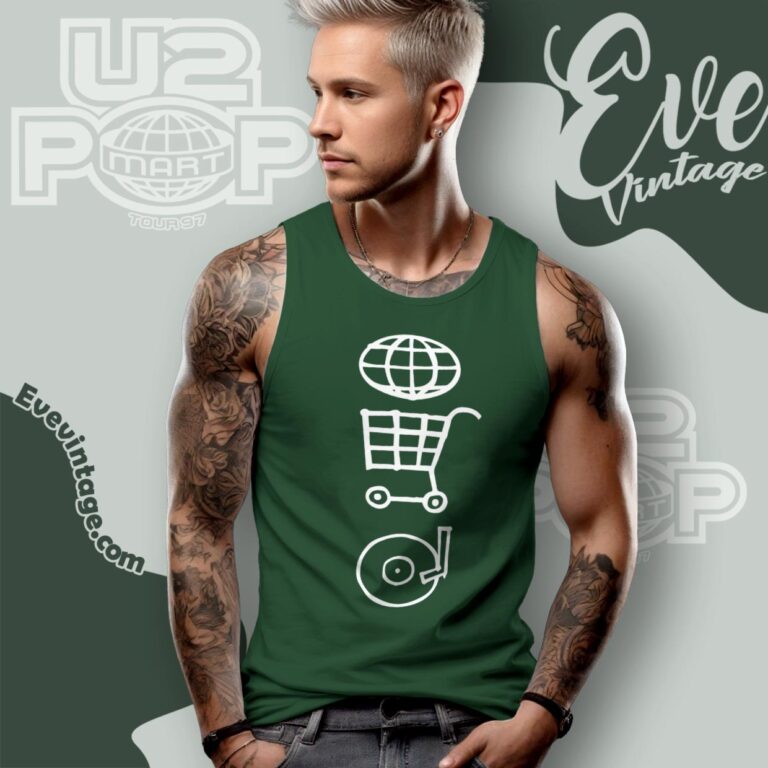 Vintage U2 PopMart Tour 1997 Shirt Tank Top Racerback Vintage U2 PopMart Tour 1997 Shirt Tank Top Racerback