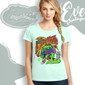 Vintage Uf Florida Gators Mascot Women T shirt
