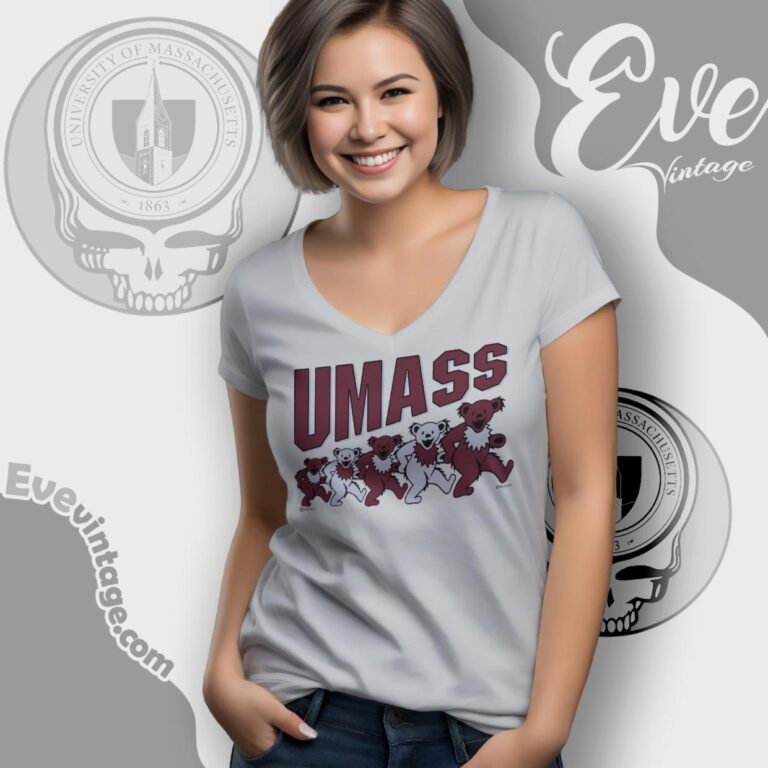 Vintage Umass Grateful Dead Shirt University Of Massachusetts V Neck TShirt Vintage Umass Grateful Dead Shirt University Of Massachusetts V Neck TShirt