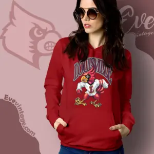 Vintage Uofl Louisville Cardinals Mascot Hoodie