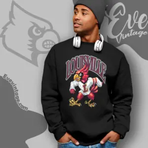 Vintage Uofl Louisville Cardinals Mascot Sweatshirt