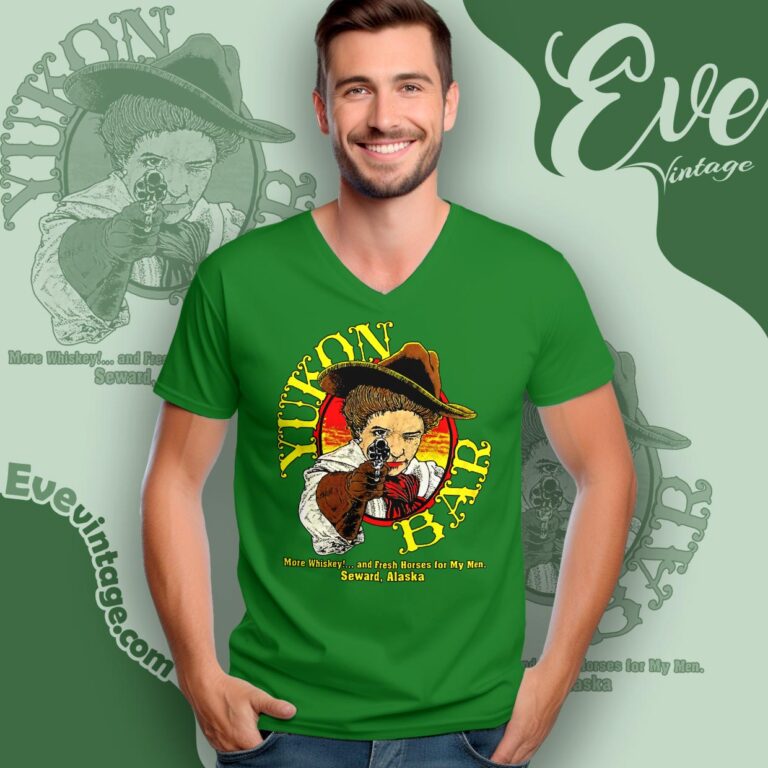 Vintage Yukon Bar Shirt Seward Alaska V Neck TShirt Vintage Yukon Bar Shirt Seward Alaska V Neck TShirt