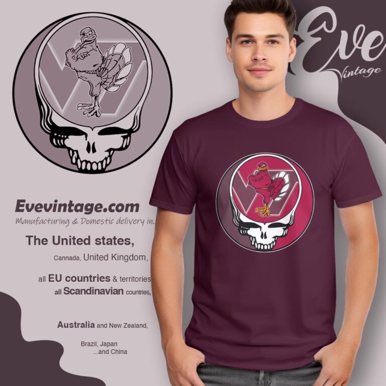 Virginia Tech Hokies Steal Your Face Stealie Shirt T shirt Virginia Tech Hokies Steal Your Face Stealie Shirt T shirt