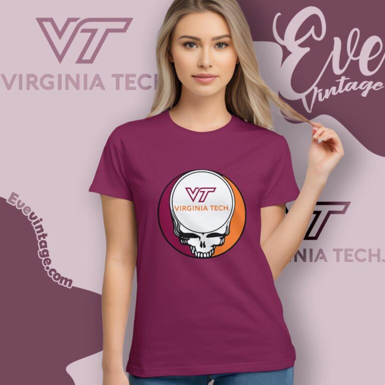 Virginia Tech Steal Your Face Grateful Dead Shirt Women T Shirt Virginia Tech Steal Your Face Grateful Dead Shirt Women T Shirt