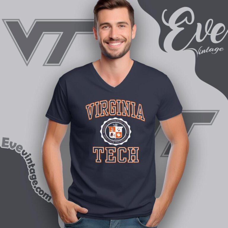 Virginia Tech University Shirt V Neck TShirt Virginia Tech University Shirt V Neck TShirt