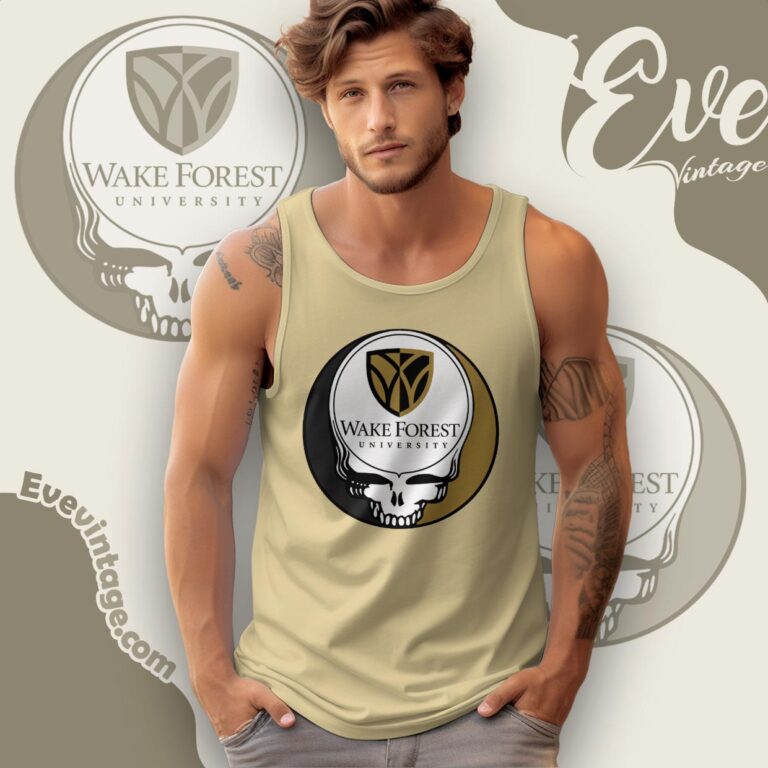 Wake Forest University Steal Your Face Grateful Dead Shirt Tank Top Racerback Wake Forest University Steal Your Face Grateful Dead Shirt Tank Top Racerback