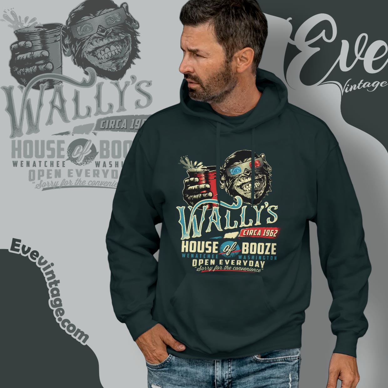 Wally’s House of Booze Shirt – Wenatchee Washington Dive Bar Tee Wally’s House of Booze Shirt – Wenatchee Washington Dive Bar Tee